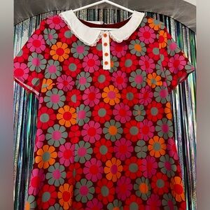 NWT Dollskill Retro Daisy Button Up Dress